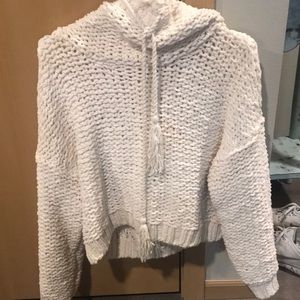 Free people knitted hoodie